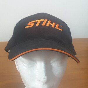 Vintage 90's STIHL 6-Panel Ball Cap; Adjustable Strap-Back, Unisex